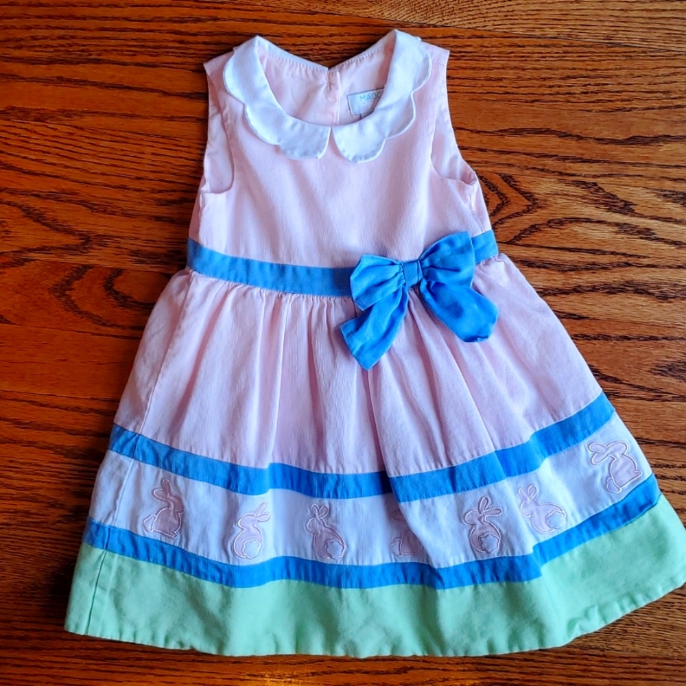 Toddler girl pastel Easter dress 2T